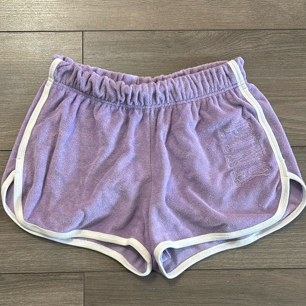 PINK Victoria's Secret Lavender Terry Shorts